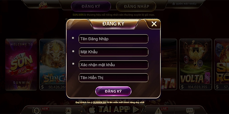 Hướng dẫn tạo tài khoản